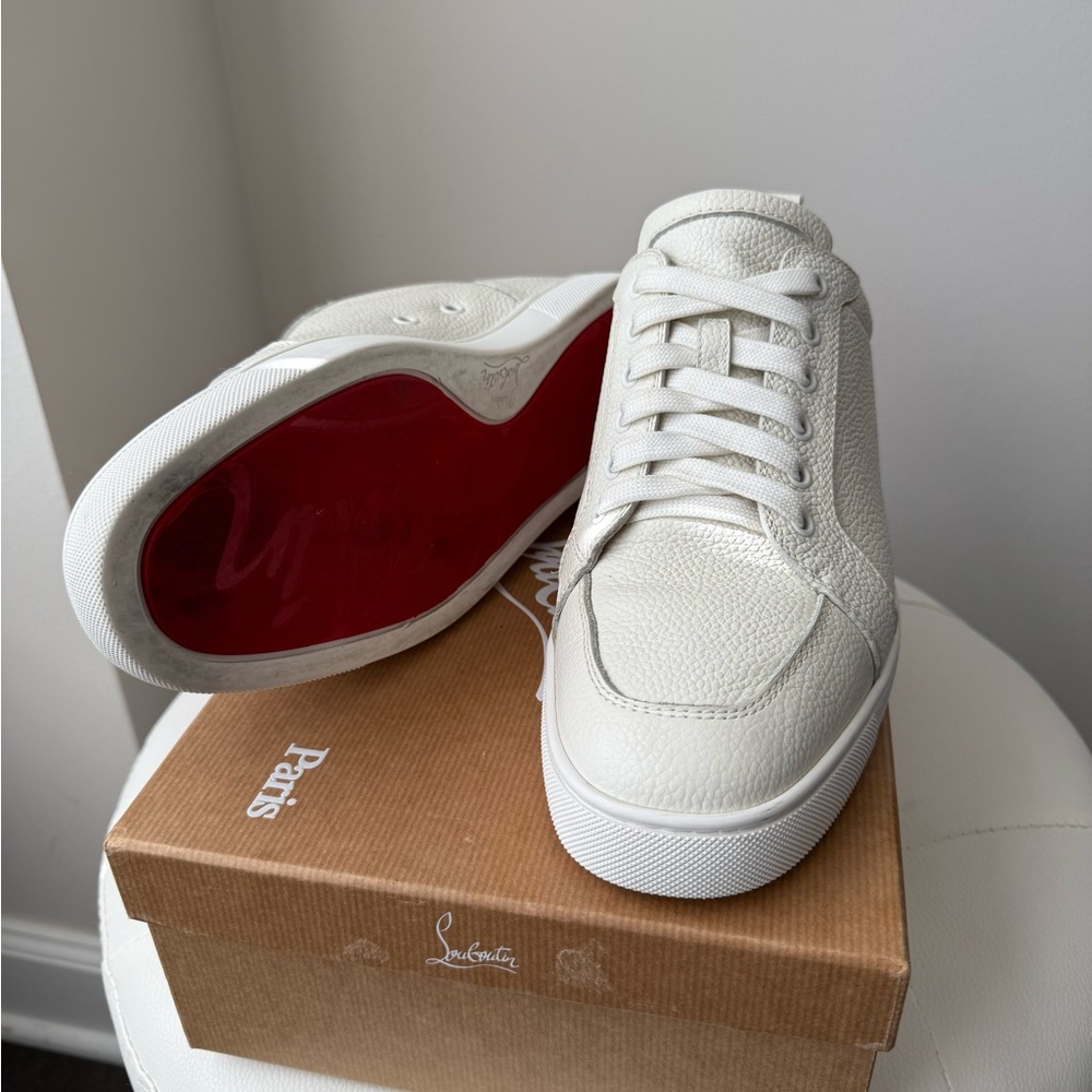 Christian Louboutin White Low-Top Sneakers